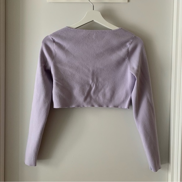 Aritzia Sunday Best Lilac Knit Top - Picture 3 of 6